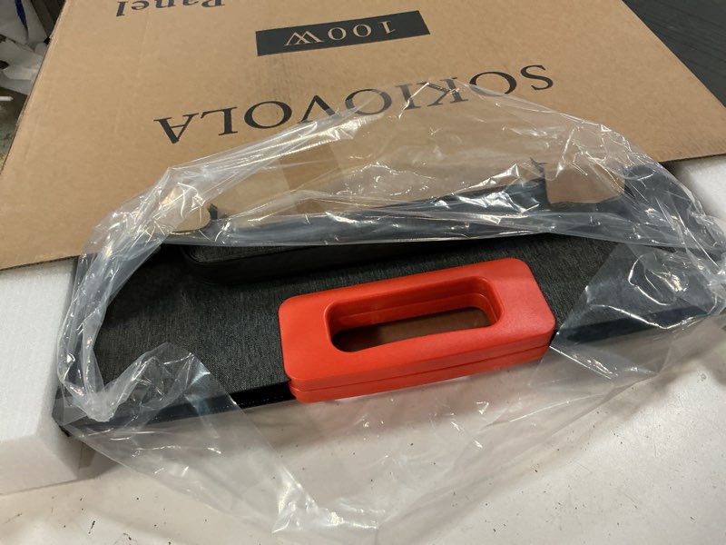 Condition photo showing Good Condition for N-Type 16BB 100W Portable Solar Panel for EF/Jackery/Bluetti/Anker Power Station,ETFE Foldable Solar Panel Charger 25% High Efficiency USB-A & QC3.0 Output IP68 for Blackout Camping RV SO-U100W