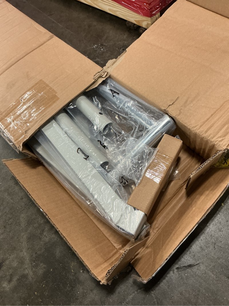 Condition photo showing New/Like New for Simple Houseware Industrial Grade Z-Base Garment Rack, 500lb Load with 62" Extra Long bar w/Clear Cover and Tube Bracket