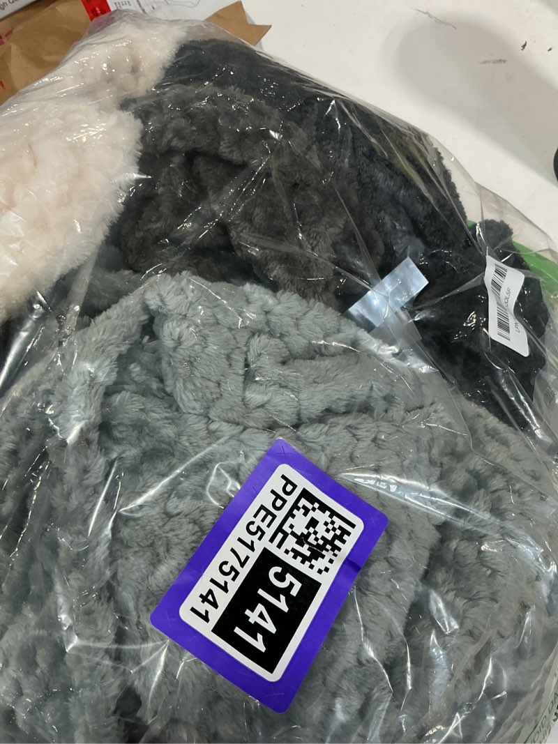 Condition photo showing Good Condition for frienda 4 pcs baby fuzzy blanket fluffy baby blanket for boys girls soft warm infant newborn toddler receiving nursery bed supplies, 32 x 24 inch(grey color)