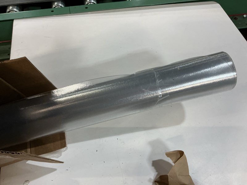 Condition photo showing item condition for Kuyal Clear Chair mat for Hard Floors 36 x 48 inches Transparent Floor Mats Wood/Tile Protection Mat for Office & Home (36" X 48" Rectangle)