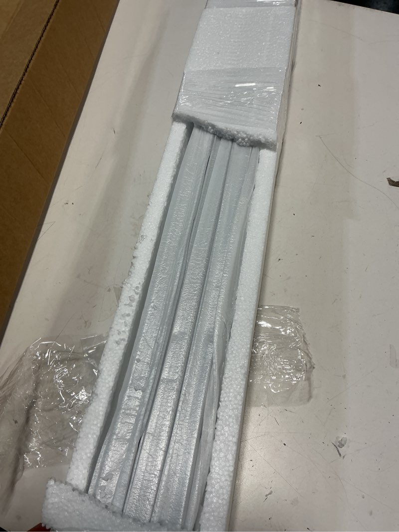 Condition photo showing Good Condition for Curtain Track, Ceiling Curtain Track for Room Divider, Ceiling Mount Rail Set with Roller Hooks, White, 6ft - 9ft white 6ft - 9ft