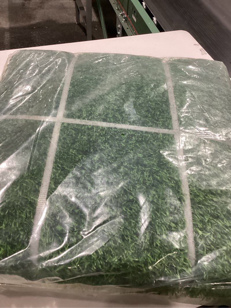 Condition photo showing New/Like New for Artificial Grass 6.5ft X 3.2ft, 1 Inch Artificial Turf Front Door Mats, Indoor Outdoor Grass Carpet with Drainage Holes for Entrance, Pet, Patio, Home Decoration, Easy to Clean 78" x 38"