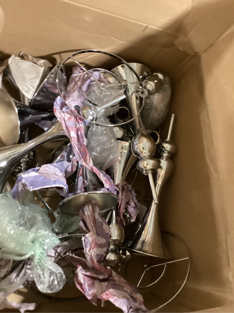 Condition photo showing Good Condition for 10 pcs silver vases for centerpieces, 13.8in crystal flower arrangement stand, wedding centerpieces for tables, tall metal flower vase holders for wedding, event, reception, birthday, home decor silver 10 pcs - medium