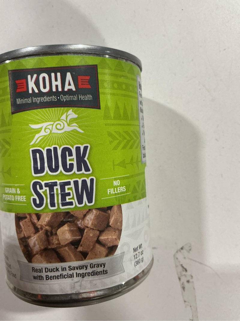 Koha Can Stew Grain Free Duck Dog Food (12 Pack), 12.7 Oz