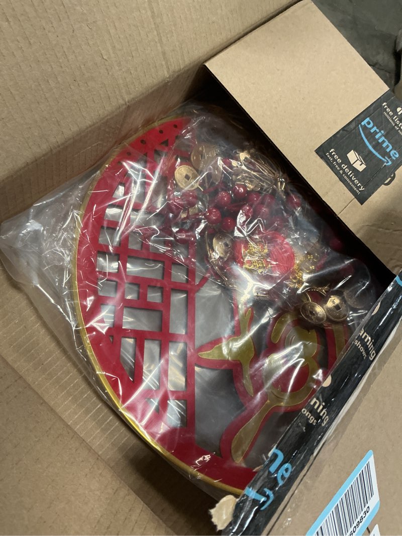 Condition photo showing Good Condition for Vietnamese New Year Hanging Ornament with Tassel, Asian Lunar New Year Pendant for 2026 T?t Vi?t NAM Décor, Red and Gold Lucky Prosperity Charms Hanging Decorations for Door Wall Home Office VWHP04