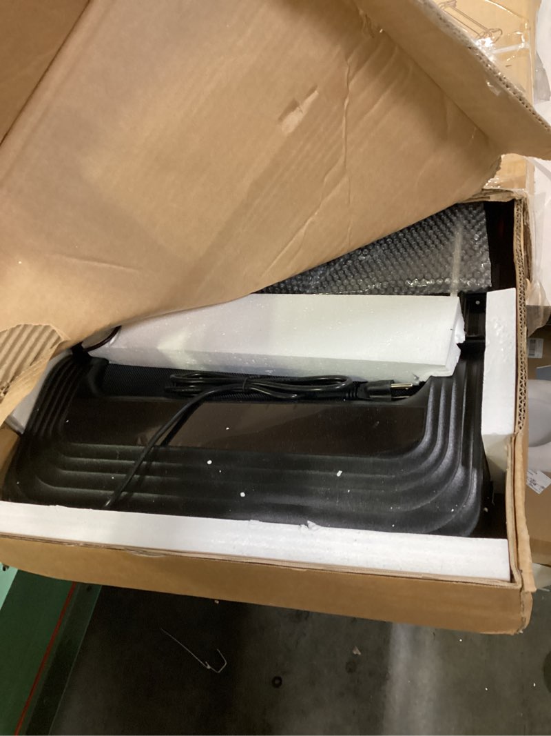 Condition photo showing New/Like New for Walking Pad with Handle Bar and Incline, 3.0HP Electric Portable Small Treadmills with Incline for Home Small Spaces, 0.6-7.6MPH Compact Walking Pads Treadmill with Handles, 350LBS Black 3