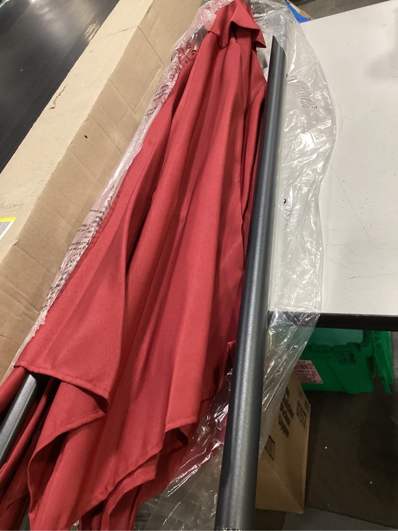 Condition photo showing Good Condition for 7.5ft large outdoor patio umbrella with crank & tilt - durable market umbrella