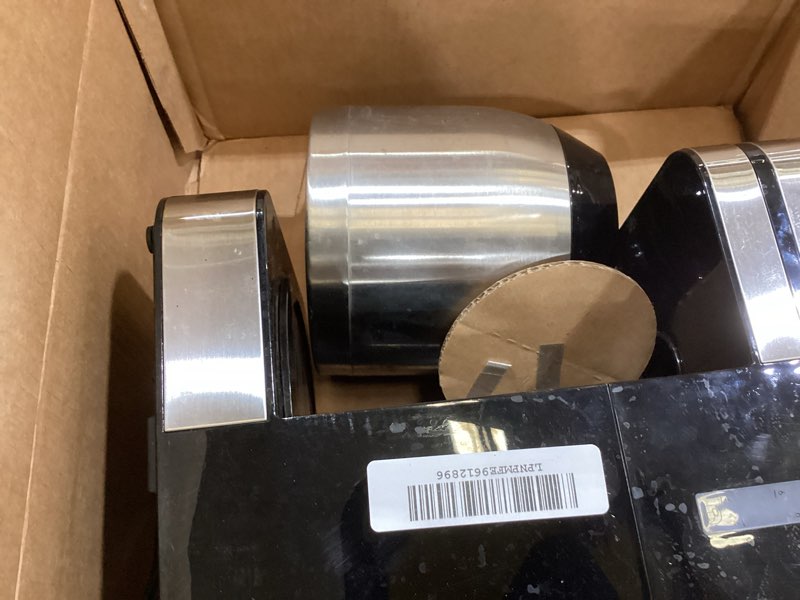 Condition photo showing As Is for Krups Simply Brew Stainless Steel and Thermal Carafe Drip Coffee Maker 12 Cup Programmable, Customizable, Digital Display, Insulated Coffee Filter, Dishwasher Safe, Drip Free Silver and Black 12-Cup Thermal