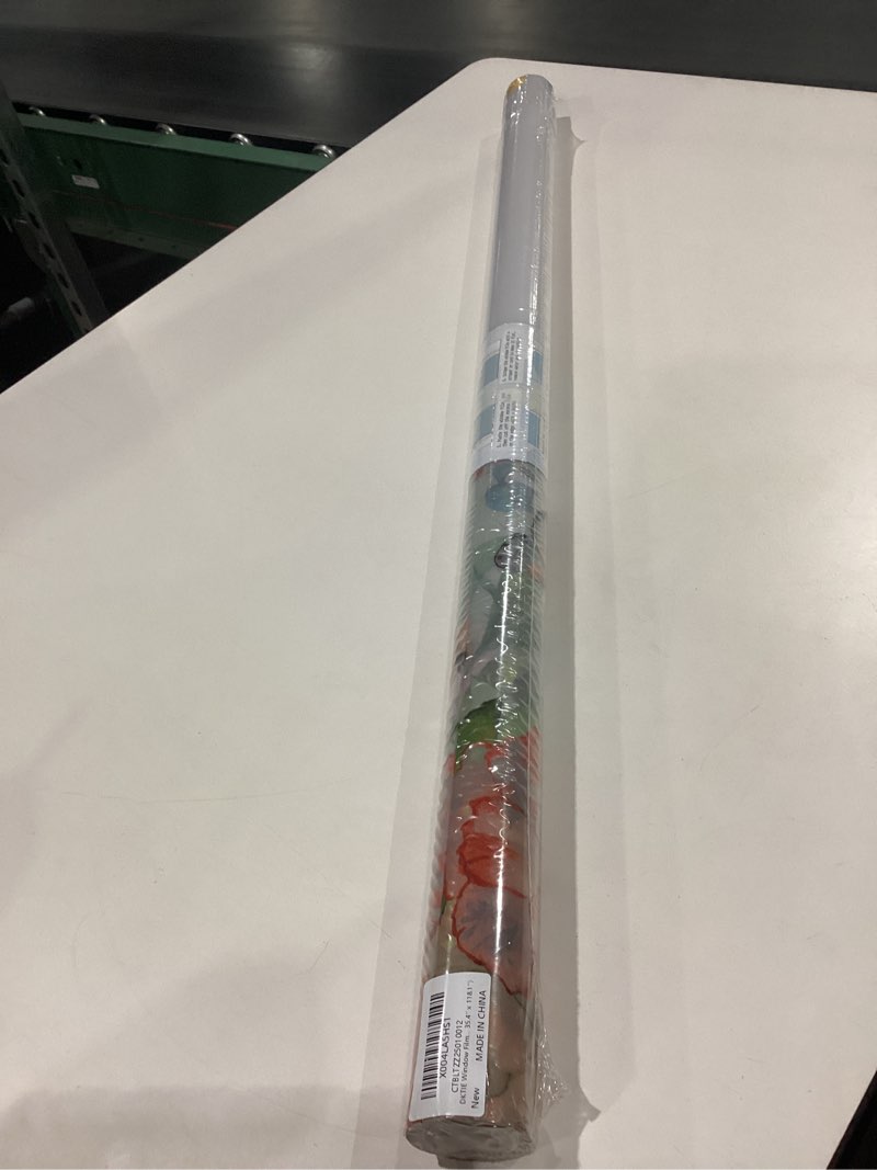 Condition photo showing Good Condition for DKTIE Window Film Decorative Nature Easy Apply Come with Tools Creative Horizontal Pattern Design Frosted Glass 2 Way Privacy Window Film (U612, 17.7in X 78.7in) U612 17.7in X 78.7in