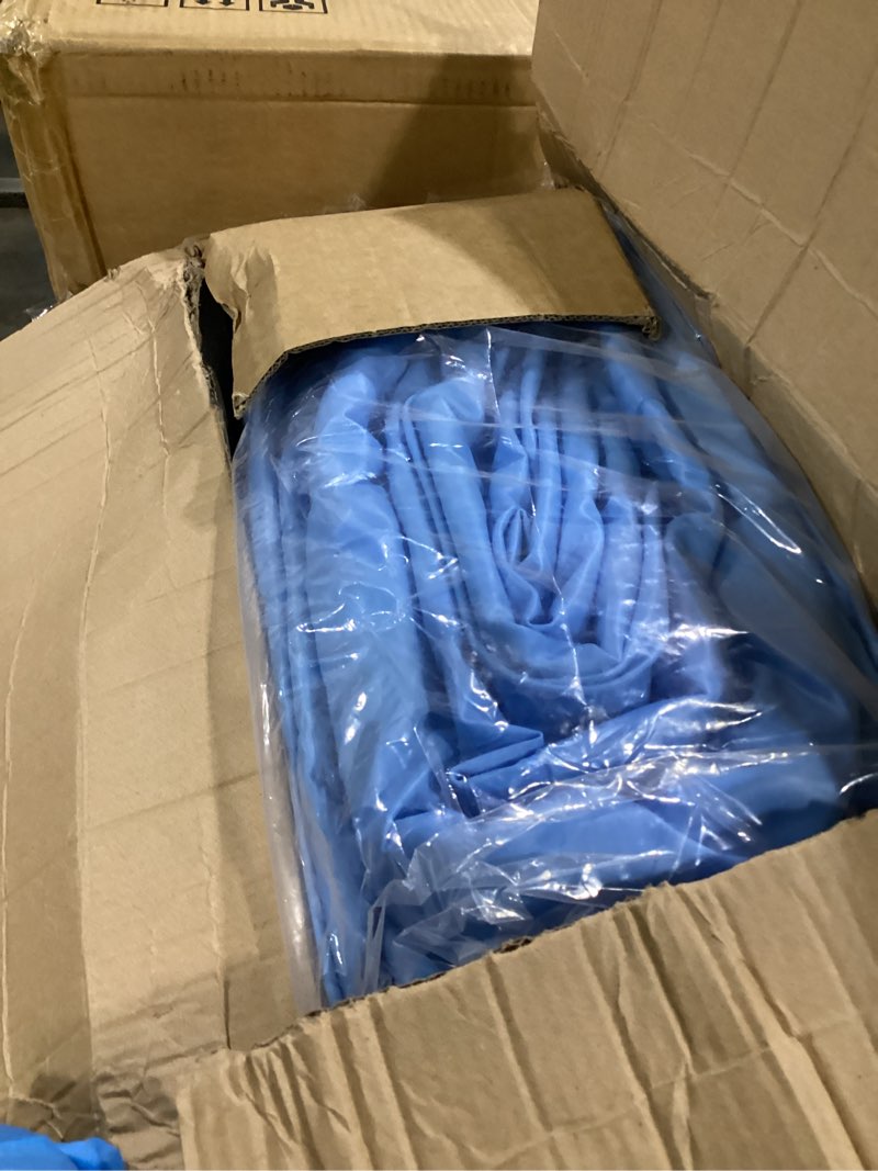 Condition photo showing Good Condition for large inflatable pool with lights, upgraded solar powered blow up pool for adults, inflatable swimming pool with seats & backrest,durable big inflatable pool for backyard,121"*73"*20"?blue?