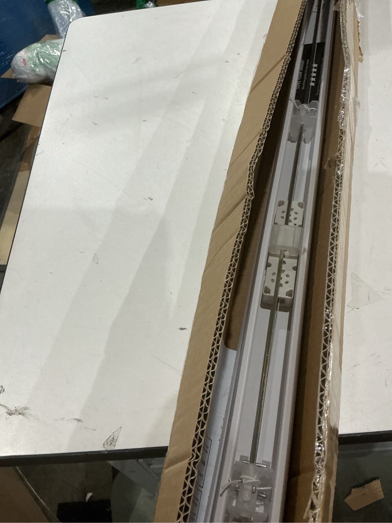 Condition photo showing Good Condition for chicology mini blinds for indoor windows – 42"w x 36"h, white horizontal vinyl blinds | cordless | easy to install | sleek low-profile fit for doors, offices, kitchens & apartments 42"w x 36"h white (commercial grade)