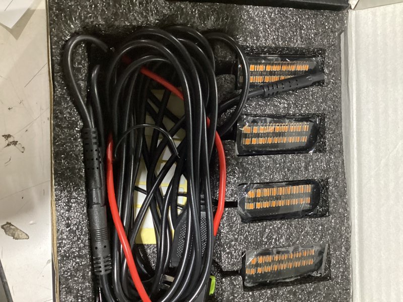 Condition photo showing Good Condition for 4pcs universal clip on car led amber front grille light, automotive led lights with wiring harness and fuse, upgraded buckle grille light (yellow)