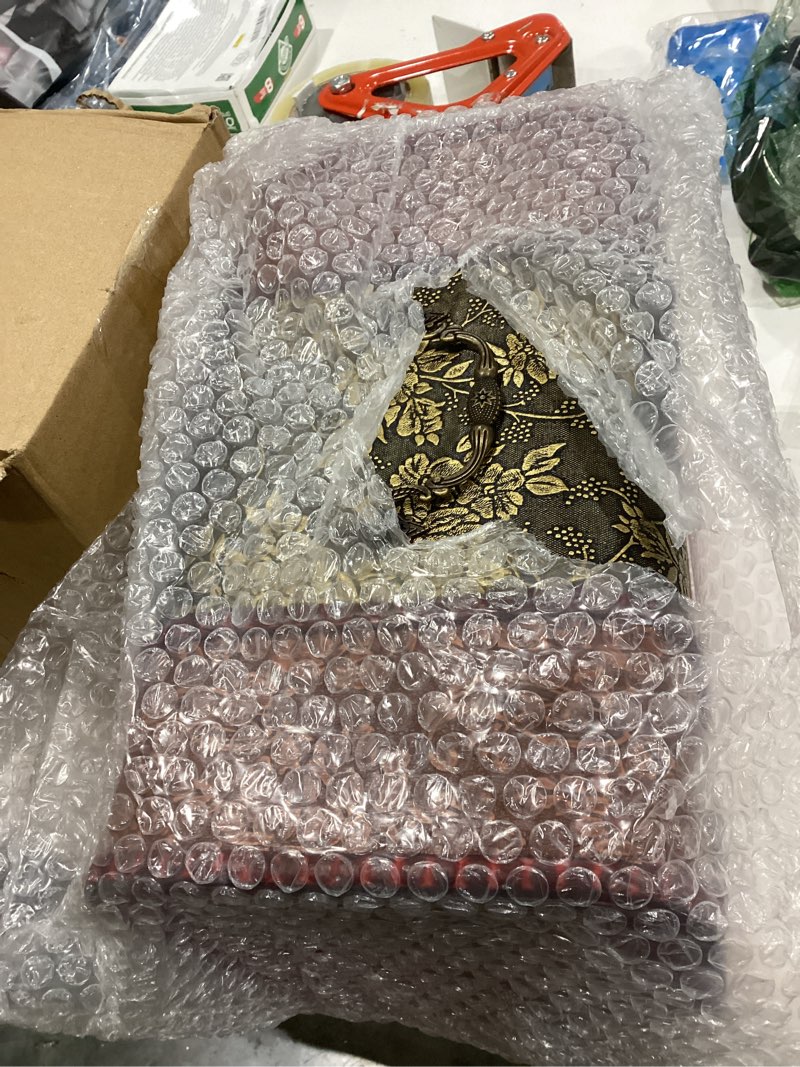 Condition photo showing Good Condition for elldoo vintage treasure chest box, pirate keepsakes box for kids gifts, wooden treasure storage box decorative box for jewelry pearl trinkets, x-large