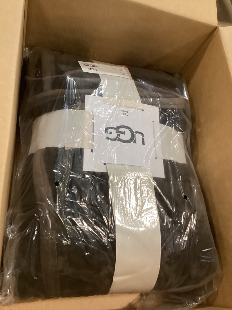 Condition photo showing Good Condition for UGG Coco Plush Throw Blanket – Cozy Soft Fleece Blanket for Couch, Bed or Chair, Housewarming Gift for Women, Bedroom or Living Room Decor, Lightweight & Hypoallergenic, 50" x 70" Brown (Root)