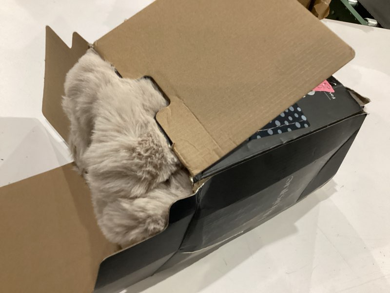 Condition photo showing Good Condition for ultra soft cozy faux fur throw blanket, fuzzy plush thick bubble blanket, oversize luxury fluffy blanket for couch, sofa, bedroom, and living room, 50x60 inches, light brown bubble light brown throw