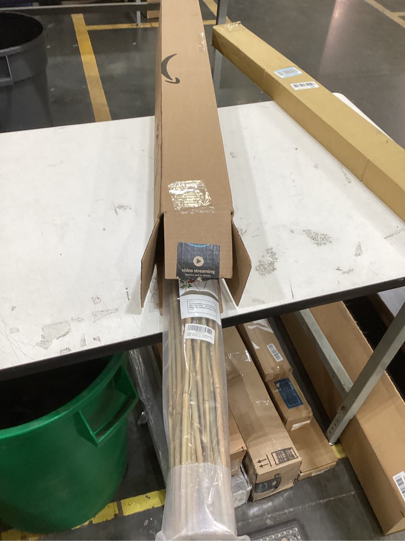 Condition photo showing Good Condition for bamboo stakes,4ft natural bamboo garden stakes,bovitro 25pcs plant stakes,bamboo sticks for tomato,beans,vegetable and climbing plants 4ft, pack of 25