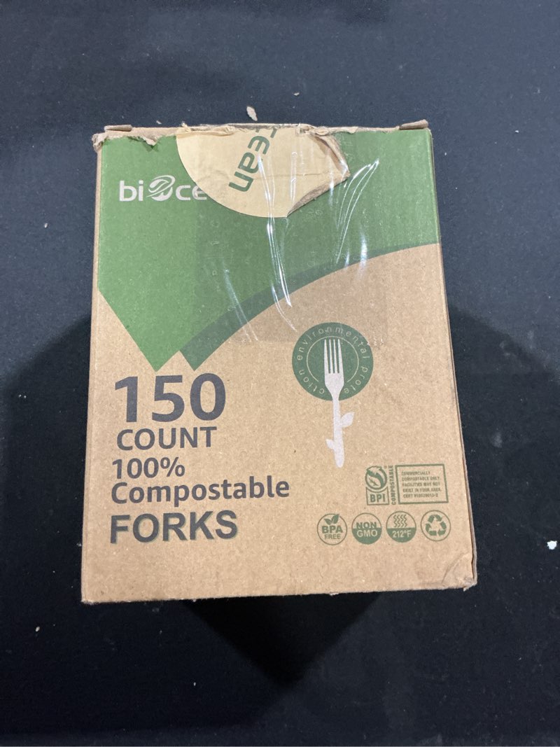 Condition photo showing New/Like New for BIOCEAN 100% Compostable No Plastic Knives Forks Spoons Utensils, The Heavyweight Heavy Duty Flatwar