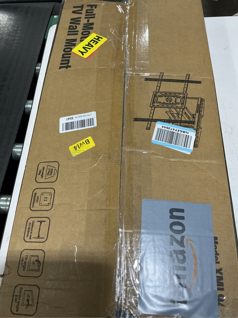 Condition photo showing item condition for usx mount heavy duty tv wall mount for 32-105" tvs up to 165lbs with 8" sliding design,ultra-large mount for up to 24" studs with swivel,tilt&leveling,pre-assembled monitor bracket max vesa 800x600mm 32-105inch vesa 800*600 8" sliding