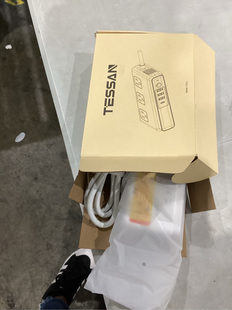 Condition photo showing New/Like New for TESSAN 220V to 110V Voltage Converter for Travel with 4 USB Ports (1 USB C), 3 AC Outlet and EU UK AU IT in ZA International Power Adapter, Step Down Transformer Outlet Converters White 4 Feet