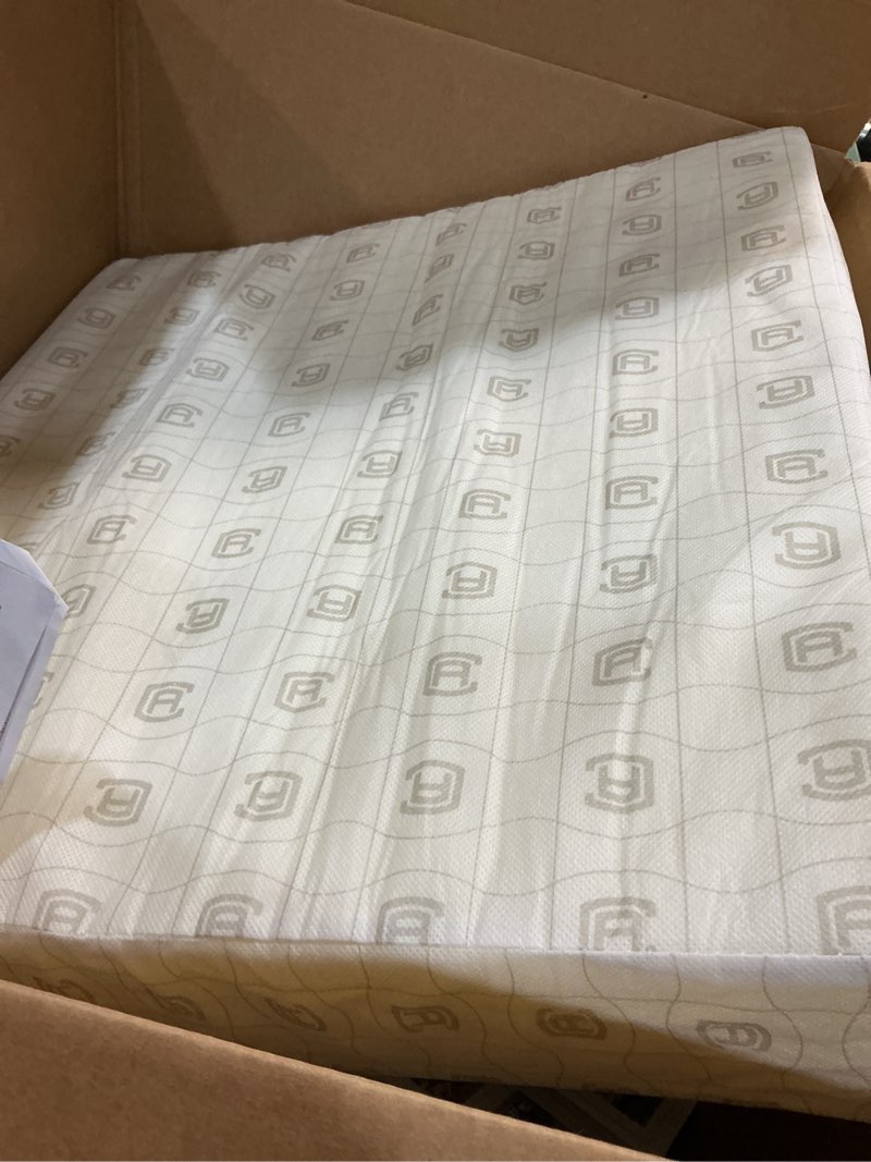 Condition photo showing Good Condition for classic accessories montlake water-resistant 19 x 19 x 3 inch square outdoor seat cushion, patio furniture chair cushion, light charcoal grey, outdoor cushion cover