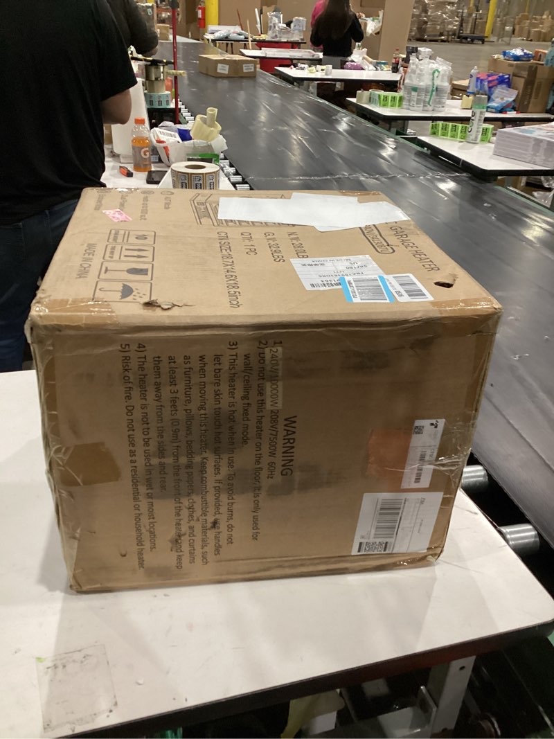 Condition photo showing New/Like New for CTSC 10000W Electric Garage Heater, 240v Hardwired Fan-Forced Shop Heater with Digital Thermostat, Remote Control and Timer, ECO Function, Voltage Display Design, Ideal for Workshop, ETL Listed 10000W Hardwired