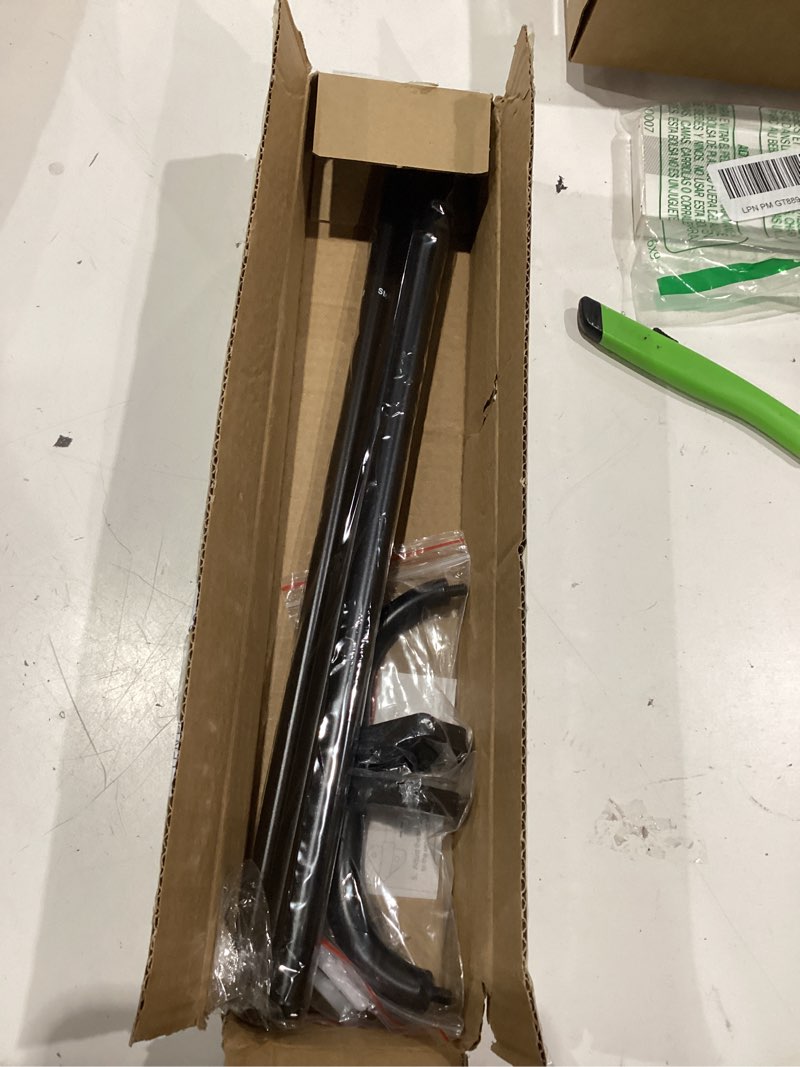 Condition photo showing Good Condition for blackout curtain rods for windows 36"-48", 5/8 inch small matte black wrap around curtain rod curved room darkening single window rod for bedroom kitchen(36"-48")
