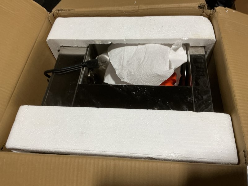 Condition photo showing As Is for SYBO 12-Cup Commercial Coffee Maker, Pour Over Drip Coffee Maker Brewer with 3 Lower Warmers and 3 Glass Decanters, Stainless Steel Cafetera Stainless Steel 12-Cup | 14.1 x 16.3 x 17.4 inches