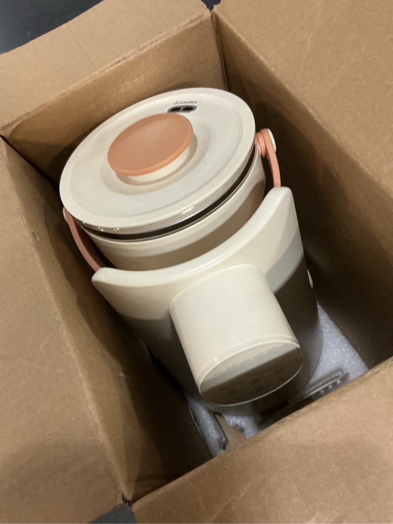 Condition photo showing As Is for instant water warmer, 2l baby formula dispenser, 5 temperature control & 7x24h keep warm, baby bottle warmer with night light, hot water dispenser for all bottles, detachable glass tank