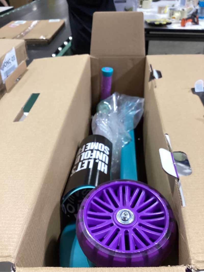 Condition photo showing Good Condition for jetson little mermaid led light-up wheels scooter for kids, height-adjustable, easy folding