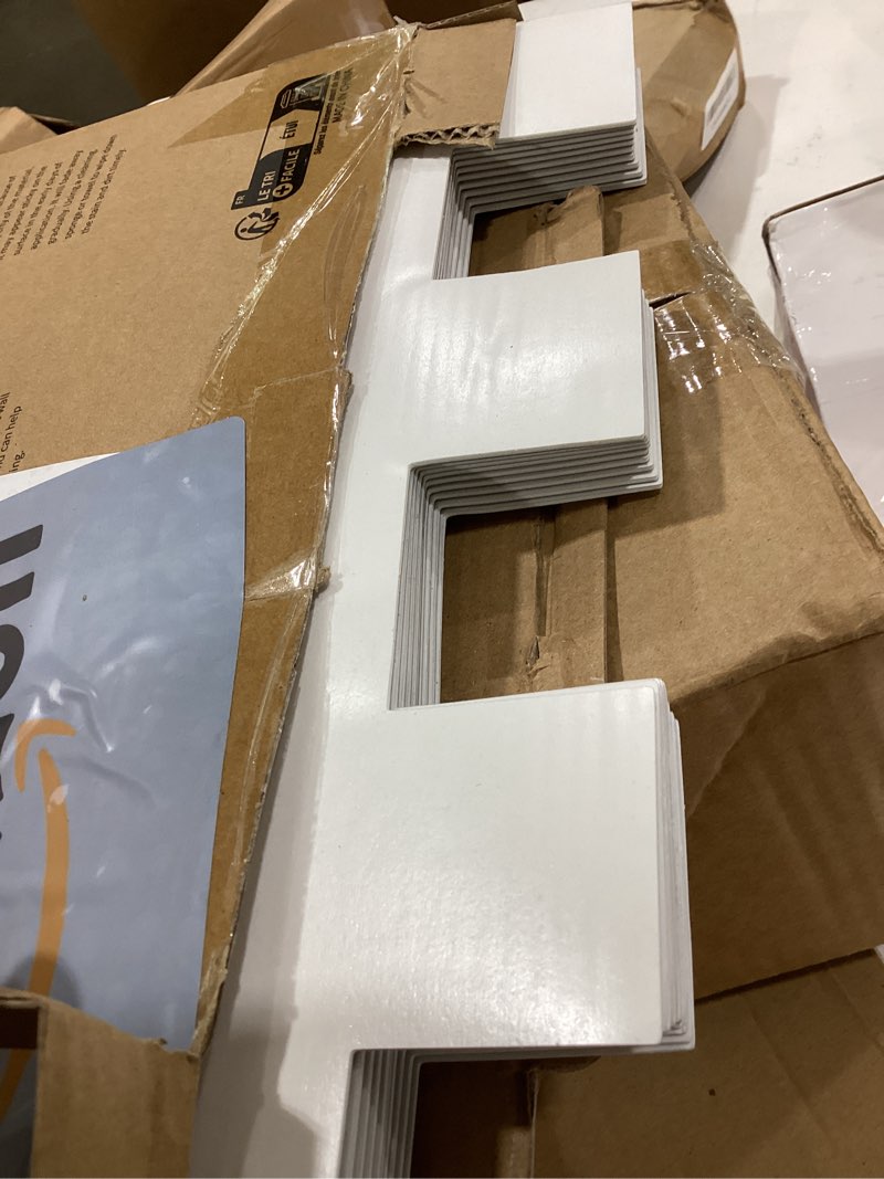 Condition photo showing Good Condition for art3d peel and stick backsplash for kitchen white subway (10 tiles, thicker design) white with black grout