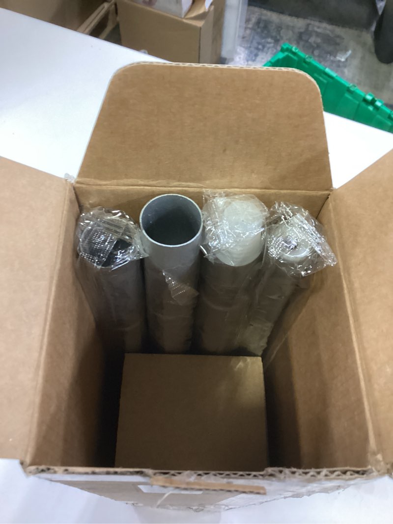 Condition photo showing Good Condition for Curtain Rod 32 to 58 Inches (2.6-4.8ft), USFOOK 7/8 inch Telescoping Splicing Curtain rods for Windows 20 to 54 inches, Silver Decorative Drapery Rods for Home with Translucent Finials 32-58" Silver