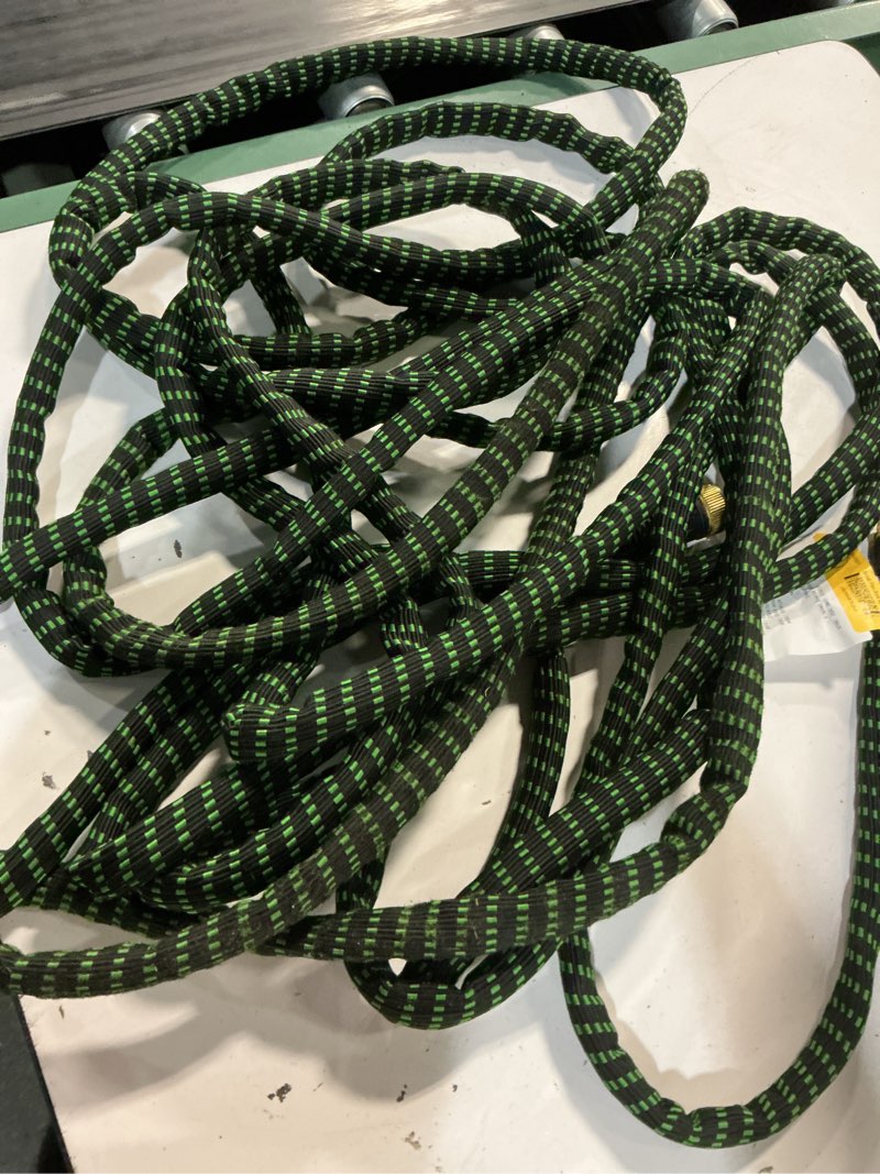 Condition photo showing As Is for flex-able hose xtreme 1-in x 50-ft kink free woven green hose
