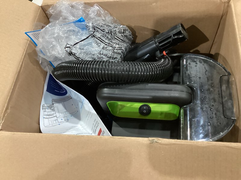 Condition photo showing Good Condition for bissell® little green® max pet portable carpet and upholstery deep cleaner, car/auto detailer, with self-cleaning tough stain tool and pet hair removal tool (3860) little green max pet
