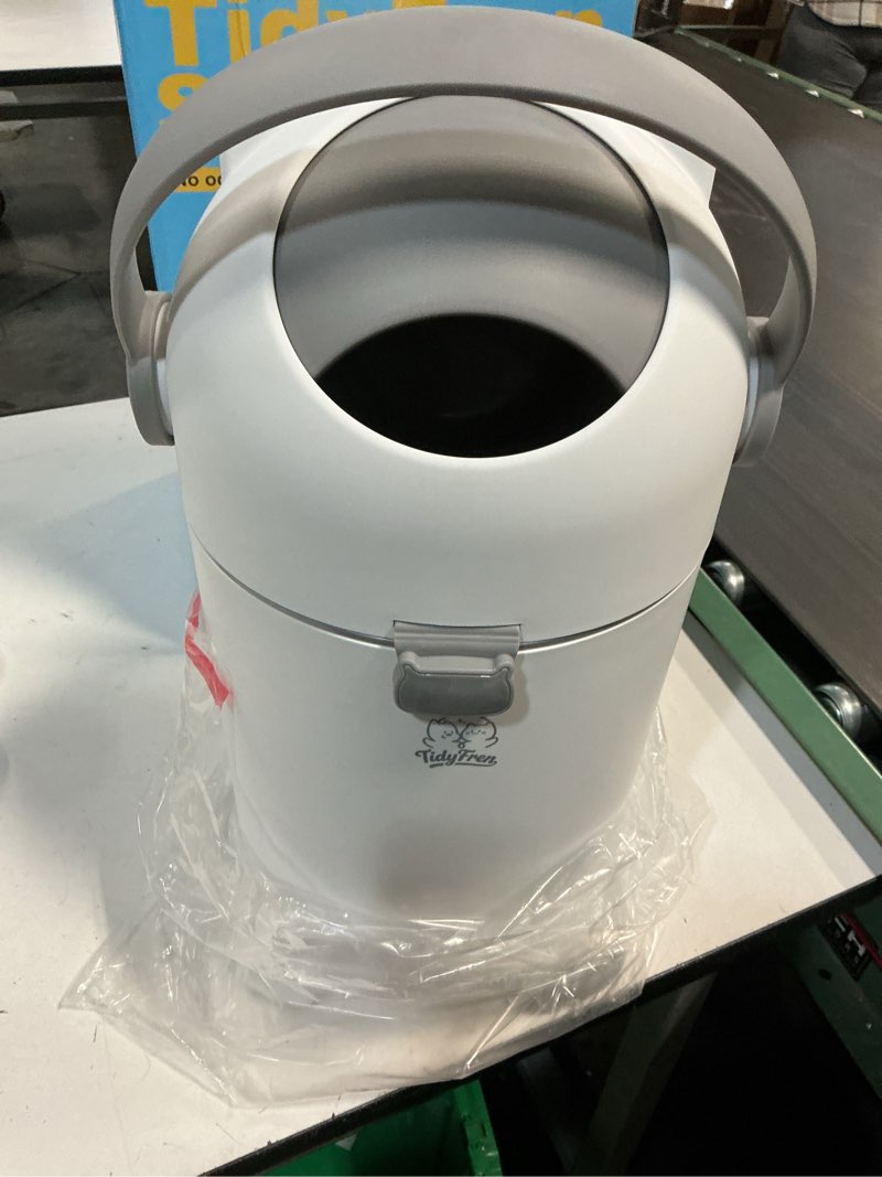 Condition photo showing New/Like New for Indoor/Outdoor Pet Waste Station – Advanced Odor-Seal Dog Poop Trash Can with Locking Lid, Portable Handle & Works with ANY Bag – No Expensive Refills Ever!