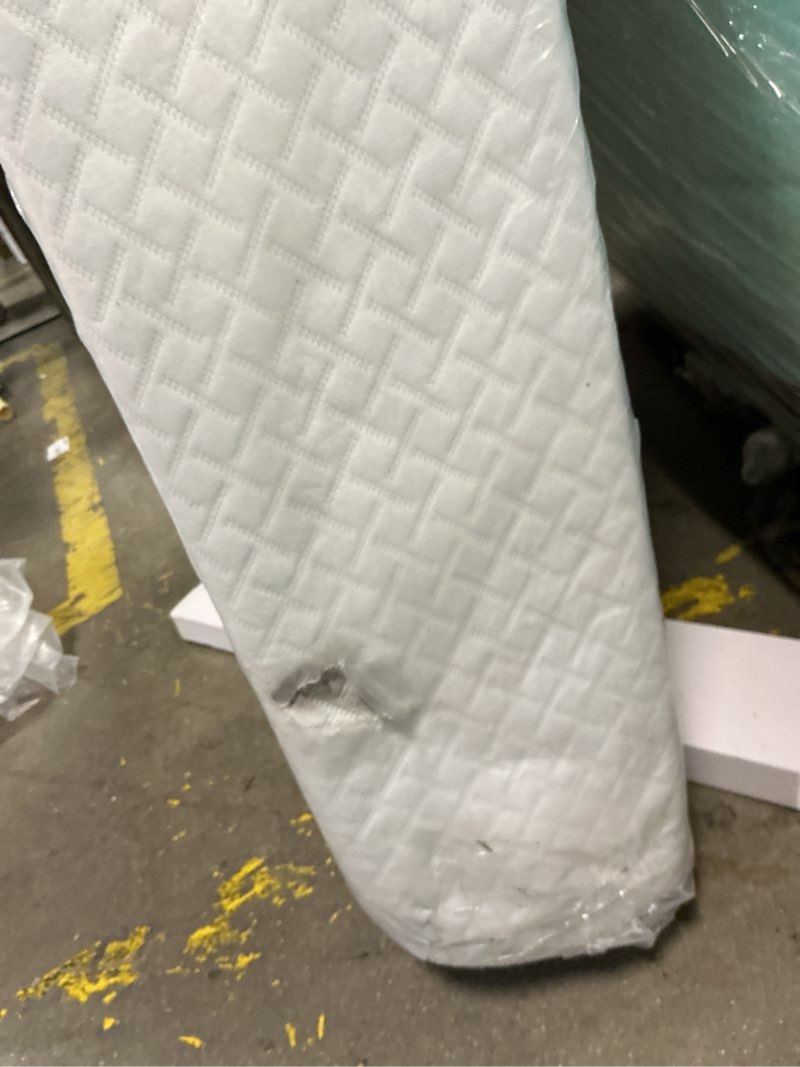 Condition photo showing As Is for EGOHOME 8 Inch Twin Mattress, Memory Foam Mattress with Cooling Green Tea Gel, Relieve Pressure with Medium Firm Support, CertiPUR-US Certified, 75''L x 38''W, White
