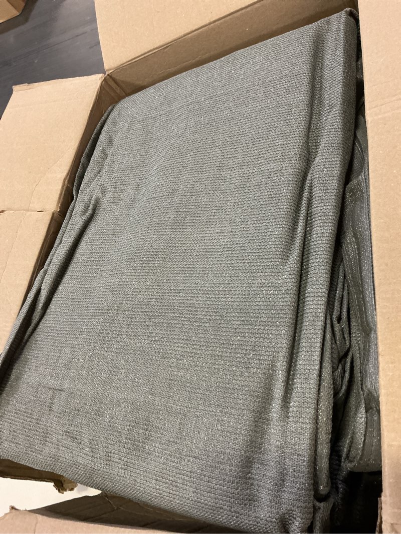 Condition photo showing Good Condition for amgo 10' w x 20' l grey pergola canopy replacement upf50+ top cover, commercial 260gsm sun shade for outdoor patio, 95% uv blockage, stainless steel weighted rods included (we make custom size)
