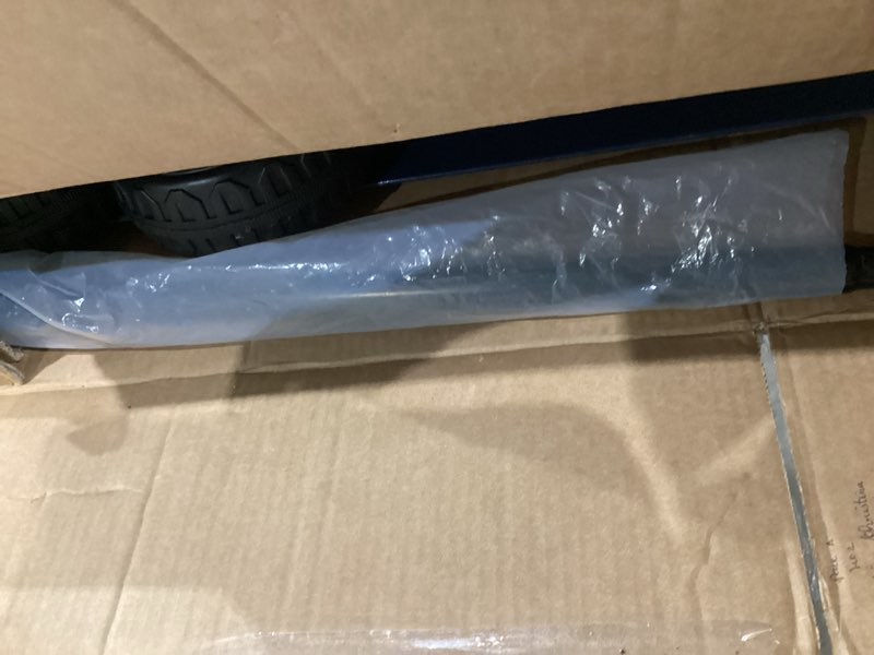Condition photo showing As Is for 30-Inch Snow Pusher Shovel Plow with Segmented Handle,Wide Design for Efficient Clearing on Driveways,Sidewalks & Doorways(Blue)
