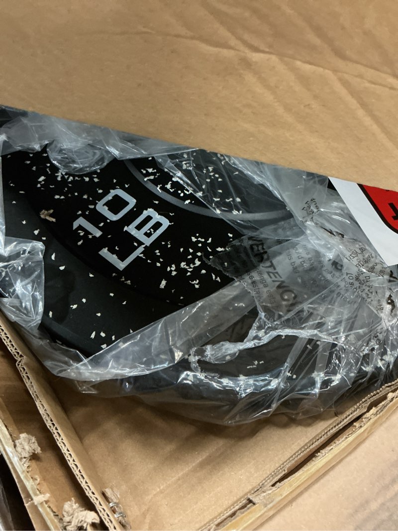 Condition photo showing Good Condition for 1 pcs 10lb cap barbell rubber olympic bumper plate | multiple options/colors economy - speckled 10lbs - pair