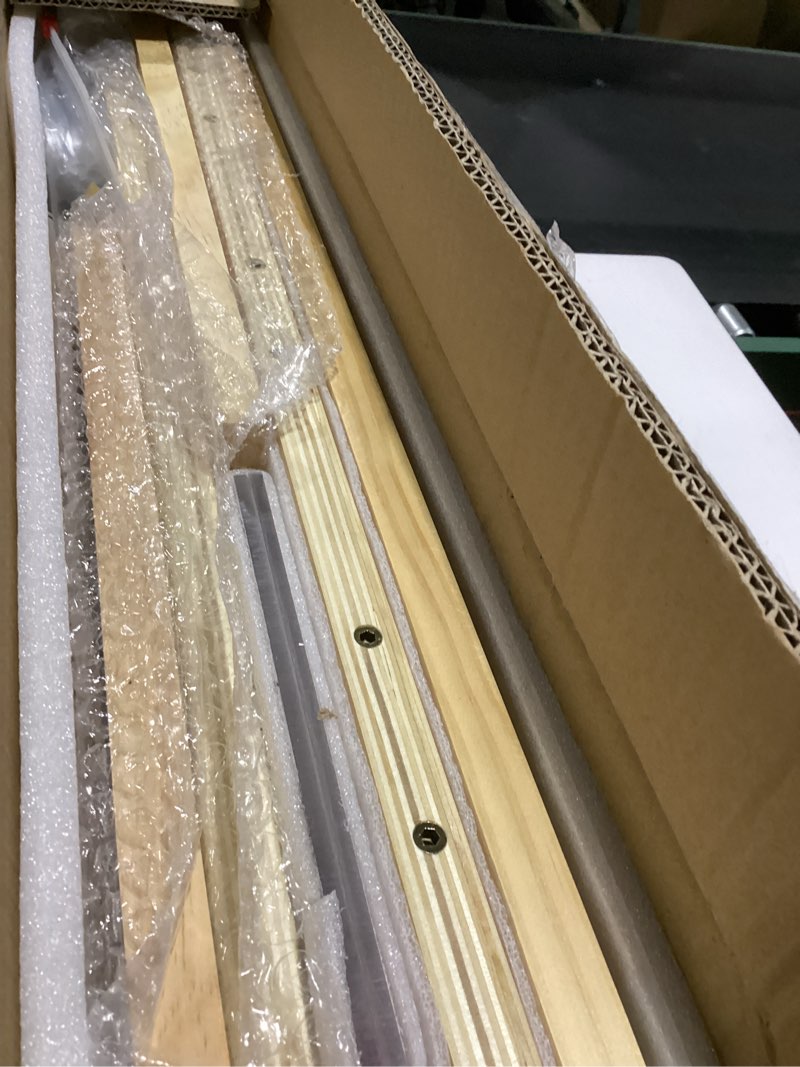 Condition photo showing Good Condition for window cat perch catio, wood cat window box, window catio for indoor cats. suitable single hanging window with an inner diameter of the window frame with a net opening width of 24-35 in. kgccizi. wooden frame + acrylic