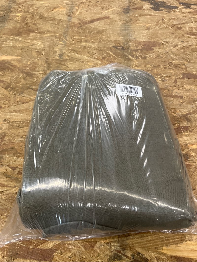 Condition photo showing Good Condition for european linen fitted sheet set, king, dusty olive