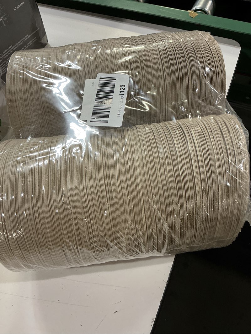 Condition photo showing New/Like New for Paper Plates 6 inch, 500 Pack Small Paper Plates Bulk, 100% Compostable Plates Made from Sugarcane Fibers, Eco Friendly Disposable Plates for Dessert Cake, Brown