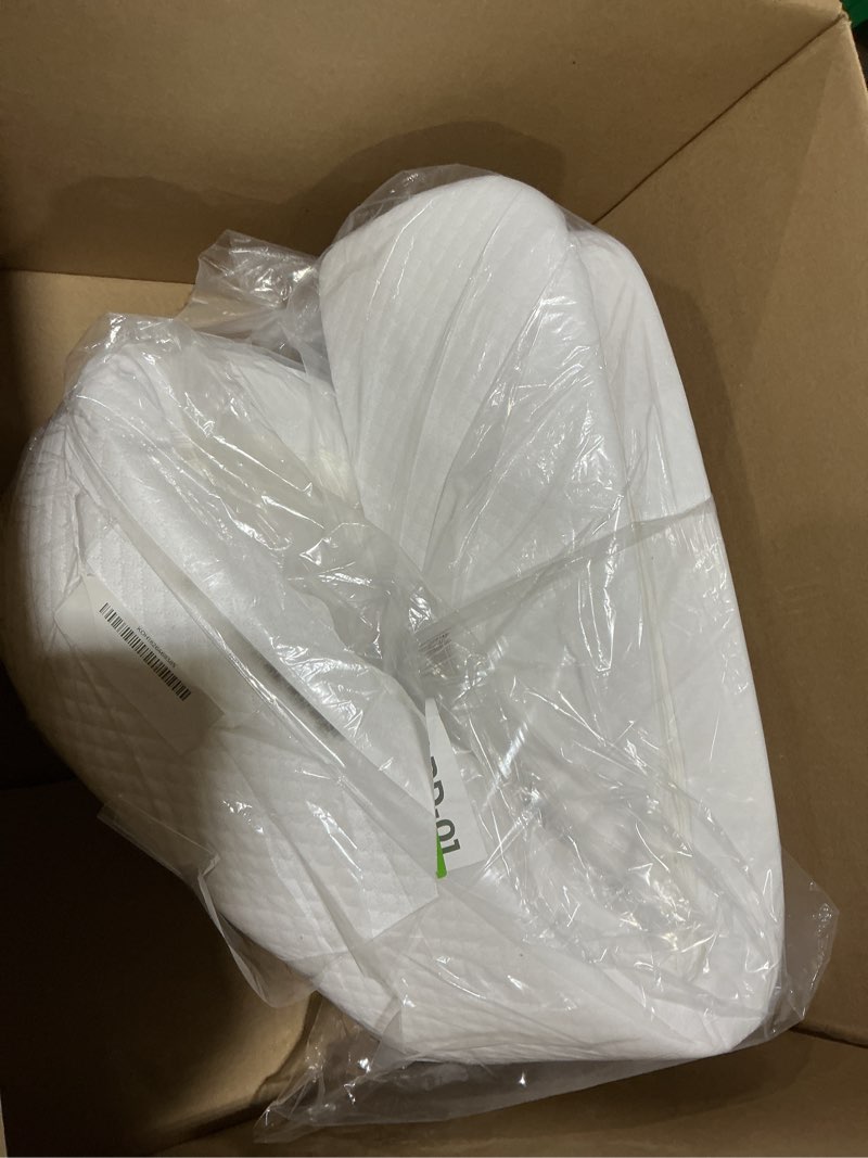 Condition photo showing Good Condition for hombys wedge pillow headboard for bed gap,foldable bed wedge gap filler queen size,matterss gap filler,multi functional bed crack pillow, fill the gap (0-7") between your headboard and mattress,white white queen(60"x6"x6")
