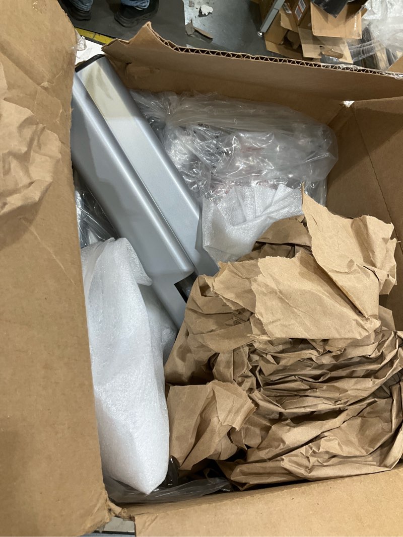 Condition photo showing Good Condition for Salon Tray on Wheels - Premium Aluminum Tattoo Tray Rolling Trolley - Adjustable Salon Service Rolling Tray Hairdresser Cart with Clinic Spa Rolling Tray Wheels (Pure Silver)