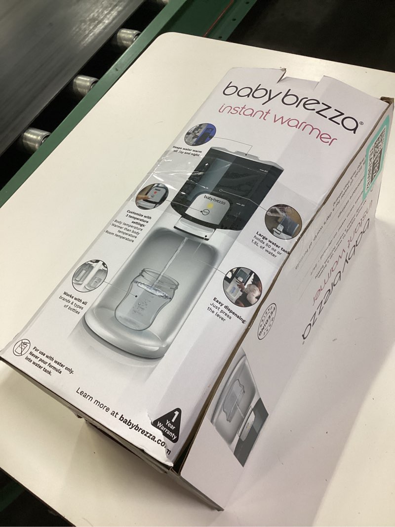Condition photo showing New/Like New for baby brezza instant baby bottle maker with 3 temperature settings for formula warming, 50oz tank capacity, 24/7 warm water dispenser, electric kettle alternative 1 count (pack of 1)