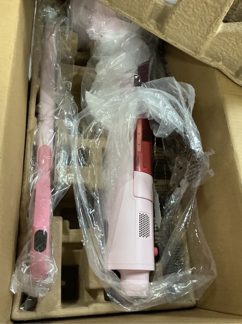 Condition photo showing As Is for jonr s20 pro 180° lay flat wet dry vacuum cleaner - smart adjusting suction cleans under low furniture (3.5"), self-cleaning brush, 2-in-1 vacuum and mop for pet hair, kitchen spills & all floor types s20 pro pink