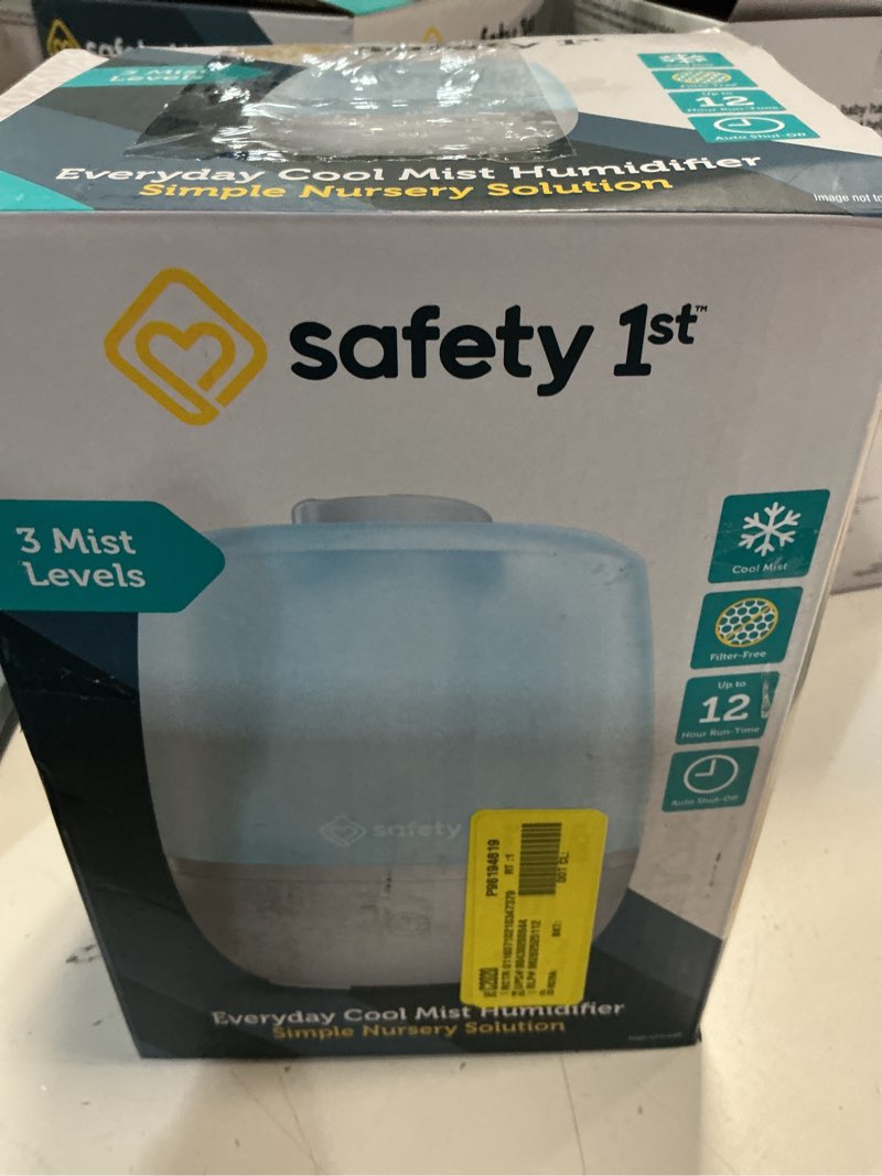 Condition photo showing As Is for safety 1st everyday compact cool mist humidifier, blue