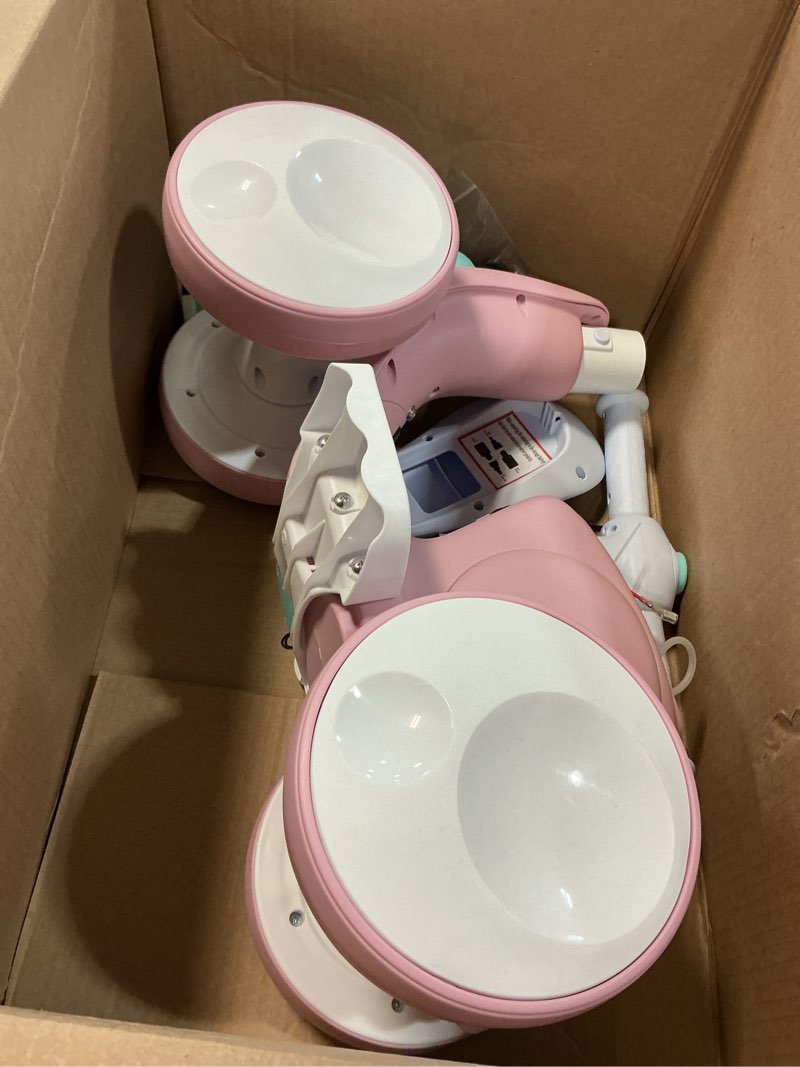 Condition photo showing As Is for 6V Electric Baby Balance Bike with Bubble Machine,4 in 1 Toddler Balance Bike w/Remote Control for 1 Year Old Boys Girls Kids Bubble Bike Ride on Toys w/Powered Motor,Music,LED Lights (Pink)