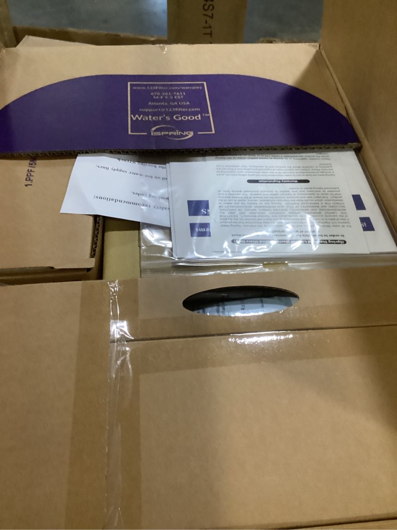 Condition photo showing Good Condition for iSpring RCC7AK, NSF Certified, 75 GPD, Alkaline 6-Stage Reverse Osmosis System, pH+ Remineralization RO Water Filter System Under Sink, Patented Top-Mounted Faucet Design for Easy Installation