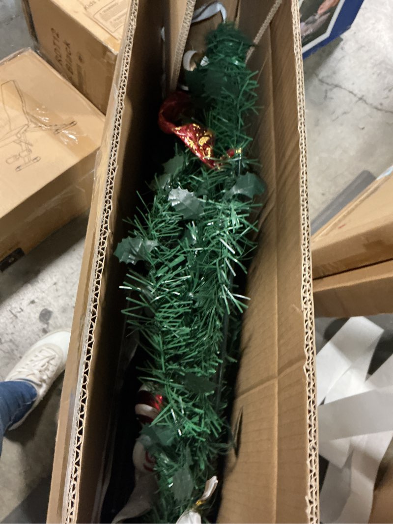 Condition photo showing Good Condition for 6.5 FT Prelit Pop Up Christmas Tree with 220 Warm White & Multicolor Lights 8 Modes & Timer Fully Decorated 103 Ornaments, Collapsible Pull Up Christmas Tree with Lights for Indoor Home Party Decor 6ft 6in