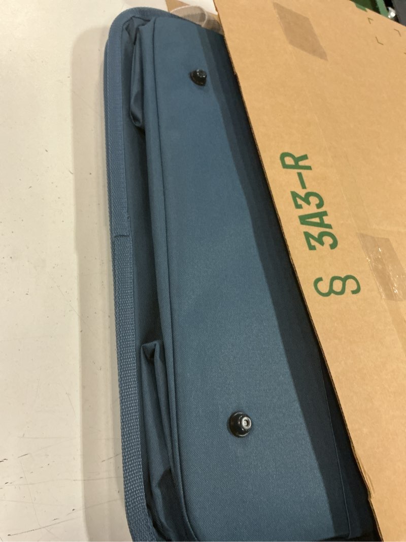 Condition photo showing Good Condition for clevermade collapsible laundry basket luxe 2 pack – 60 l (16 gal) foldable cotton blend clothes hamper with vegan leather accents, reinforced handles, space saving laundry bin holds 55 lbs - navy navy noir 2 pack